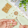   80Pcs 316 Surgical Stainless Steel Stud Earring Findings STAS-PH0005-22-3