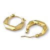 Ion Plating(IP) 304 Stainless Steel Twist Round Hoop Earrings for Women EJEW-I284-06G-2