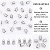 Unicraftale 50Pcs 304 Stainless Steel Cord Ends STAS-UN0041-50-5