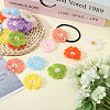CHGCRAFT 32Pcs 8 Colors Handmade Fibre Knitting Ornament Accessories FIND-CA0009-67-5