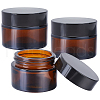 Column Glass Screw Top Bead Jars CON-WH20001-05-1
