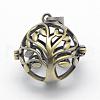 Brass Rack Plating Cage Pendants KK-F722-43AB-RS-1