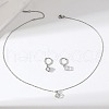 Cube Brass Jewerly Set FS-WGC3535-01-3