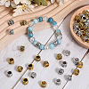 SOFPLATE 80Pcs 2 Colors Tibetan Style Alloy European Beads MPDL-SP0001-03-4