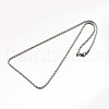 304 Stainless Steel Rope Chain Necklaces NJEW-E026-09P-2