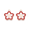 Light Gold Plated Alloy Enamel Pendants PALLOY-N176-28D-RS-1