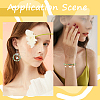 SUNNYCLUE 20 Sets White Lily Flower Charms & Flora Leaves Beads FIND-SC0010-77-5
