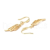 Clear Cubic Zironia Wing Dangle Earrings EJEW-B017-21G-3