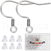 Beebeecraft 200Pcs 316 Surgical Stainless Steel Earring Hooks STAS-BBC0006-22-1