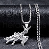 304 Stainless Steel Pendant Necklaces NJEW-K283-39P-1