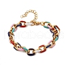 304 Stainless Steel Cable Chains Bracelets BJEW-P351-03G-4