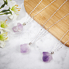 AHANDMAKER Natural Amethyst Pendants G-GA0001-39-4