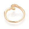 Brass Cuff Ring Settings KK-T076-41G-3