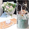 Polyester Flower Lace Ribbon OCOR-WH0097-21-7