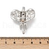Brass Adjustable Open Cuff Rings for Women RJEW-R032-02P-5