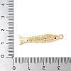Brass Micro Pave Clear Cubic Zirconia Pendants KK-U064-18B-G-3