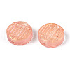 Transparent Spray Painted Glass Beads GLAA-S190-007A-06-2