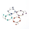 4Pcs Mixed Gemstone Chip Beaded Bracelets Set for Girl Women BJEW-TA00019-1