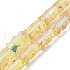 Electroplate Glass Beads Strands EGLA-L045-F-HP02-1