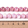 Electroplate Glass Beads Strands GLAA-N010-10mm-03-3