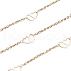 Ion Plating(IP) 304 Stainless Steel Heart to Heart Link Cable Chains STAS-P254-12G-1