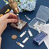 SUNNYCLUE 12Pcs Stainless Steel Stamping Blank Tag Pendants FIND-SC0010-66-3
