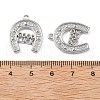 Brass with Cubic Zirconia Pendant KK-CJC0023-02B-P-3