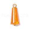 10Pcs Glass Pendants PALLOY-JF03052-01-3