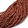 Synthetic Goldstone Round Bead Strands G-P072-02-6mm-1