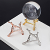 BENECREAT 3Pcs 3 Colors Branch Crystal Ball Display Stand Alloy Metal Base ODIS-BC0001-09-4