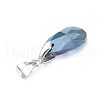 Electroplated Glass Pendants PALLOY-JF03062-5