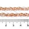 Electroplate Glass Beads Strands EGLA-J013-4X6mm-F24-2