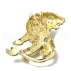Lion Rhinestones Pins JEWB-M051-04G-2