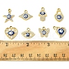 16Pcs 8 Styles UV Plating Alloy Enamel Pendants FIND-FS0002-74-5