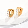 Fashionable Stainless Steel Hoop Earrings UO5588-4