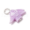 Craft Style Acrylic Fish Shape Pendants PALLOY-JF03923-5