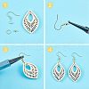 DIY Leaf Earring Making Kits DIY-NB0004-05-6