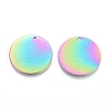 Ion Plating(IP) 304 Stainless Steel Pendants STAS-I124-03B-M-2