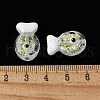 Handmade Foil Lampwork Fish Beads FOIL-Z001-01J-3
