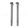 Titanium Stud Earring Findings X-FIND-R096-02A-P-1