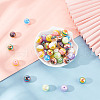 GOMAKERER 48Pcs 8 Styles Opaque Acrylic & Plastic Beads MACR-GO0001-03-4