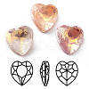 Electroplate K9 Glass Rhinestone Cabochons RGLA-M016-H02-AM-1