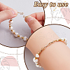 AHADERMAKER 12Pcs 6 Styles 8 Shaped Brass Hooks for Necklace FIND-GA0004-27-3