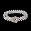 Alloy & Plastic Pearl & Crystal Rhinestone Waist Beads FS-WG4F3BE-06-1