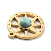 Natural Gemstone Charms STAS-I189-03G-4