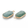 Natural Green Aventurine Pendants G-S359-296A-3