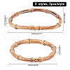 CHGCRAFT 2 Styles Bamboo Handles Replacement FIND-CA0002-42-2