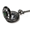 Alloy Glass Pendant Pocket Necklace WACH-S002-03B-1