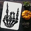 Large Plastic Reusable Drawing Painting Stencils Templates DIY-WH0202-449-3