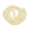 Baking Painted Transparent Glass Beads Strands DGLA-N011-10mm-02-2